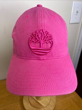 Timberland Hot Pink Logo Baseball Cap